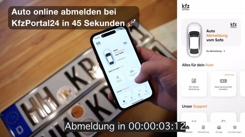 Ab sofort: die womöglichst schnellste Kfz-Abmeldung der Welt