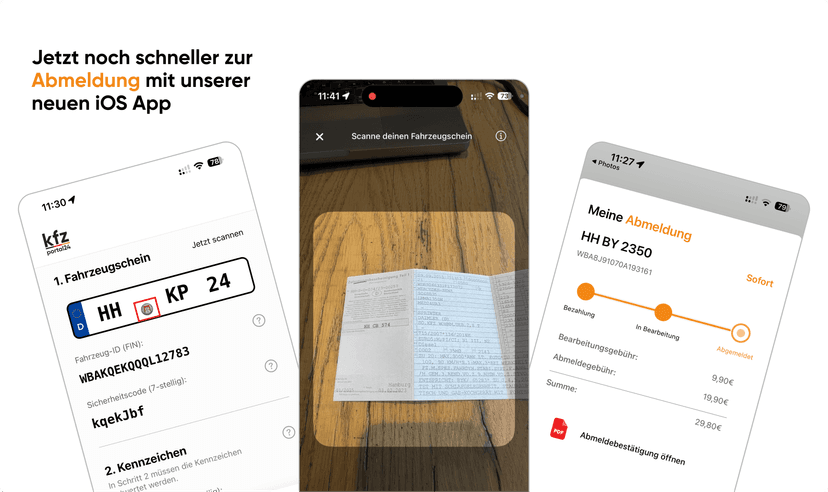 Auto Online Abmeldung jetzt auch per iOS App