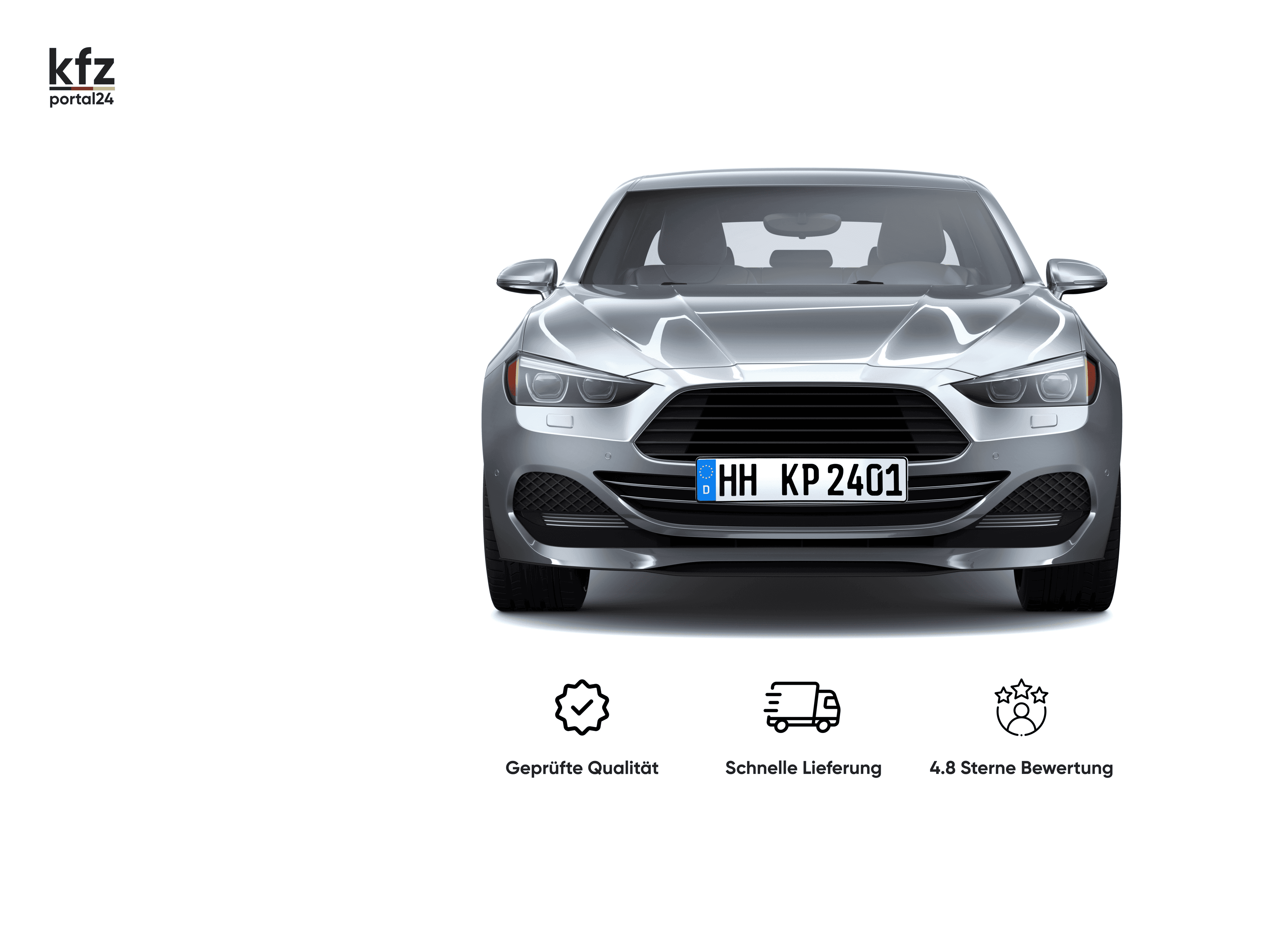 Nutze unseren bequemen Kennzeichen Service: Einfach per Handy oder Computer Fahrzeug bundesweit Kennzeichen bestellen.